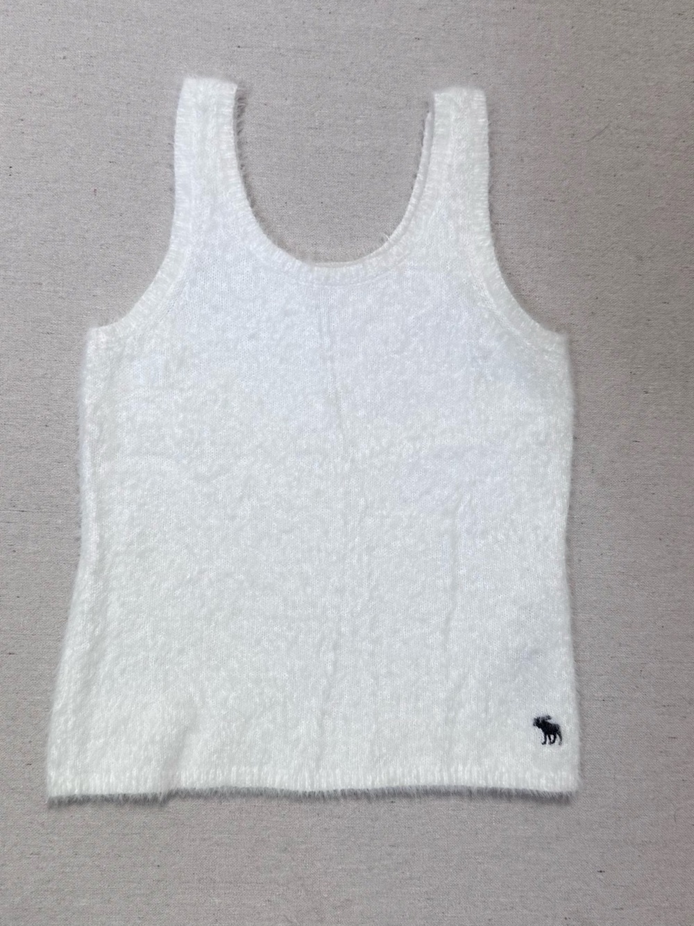 Abercrombie Kids Fuzzy White Tank Top